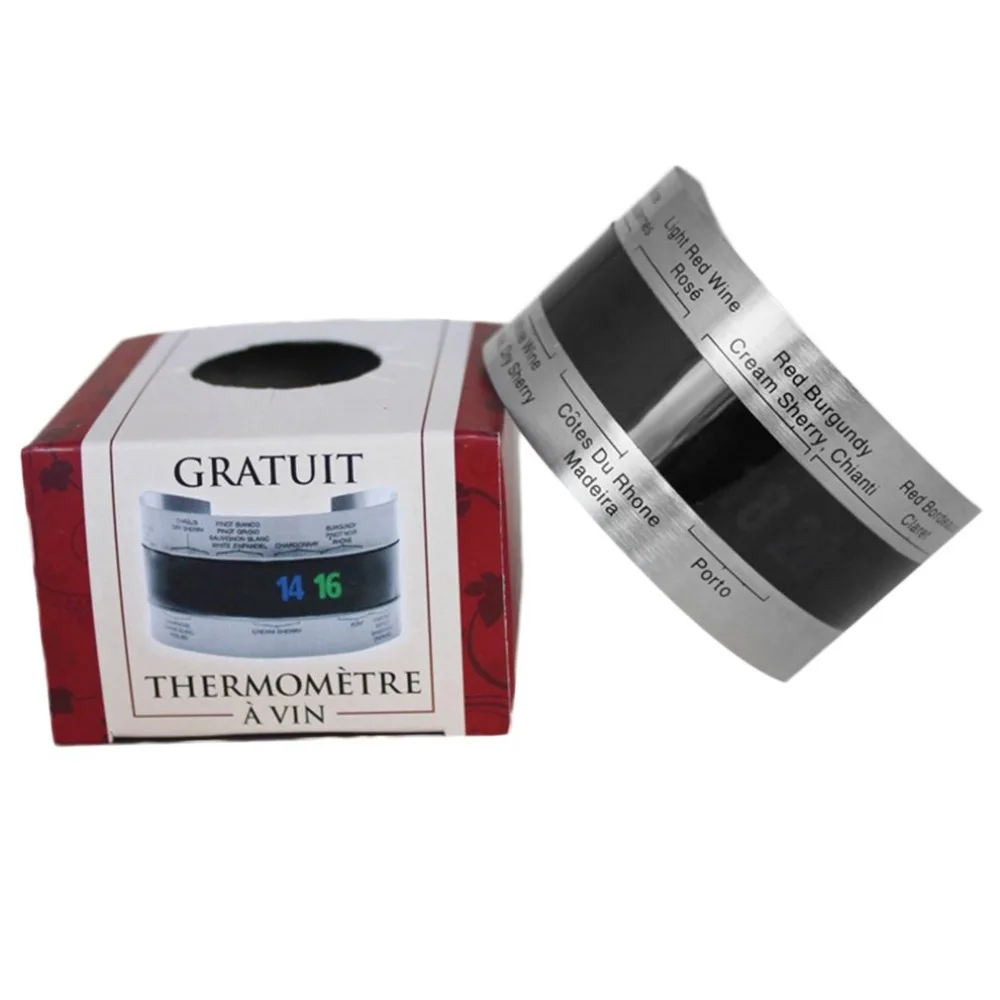 Stainless Steel LCD Screen Electric Red Wine Digital Thermometer Temperature Meter 4-24 Centigrade Sensor Digital Thermometer
Stainless Steel LCD Screen Electric Red Wine Digital Thermometer Temperature Meter 4-24 Centigrade Sensor Digital Thermometer