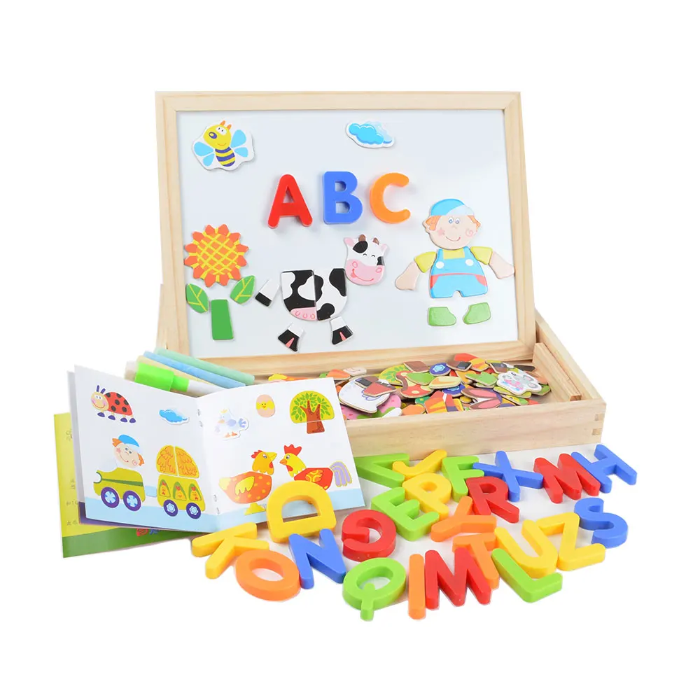 Multifunction Wood Animal Magnetic Puzzle Drawing Board & English Alphabet Letter Learning & Education Toys for Children
Multifunction Wood Animal Magnetic Puzzle Drawing Board & English Alphabet Letter Learning & Education Toys for Children