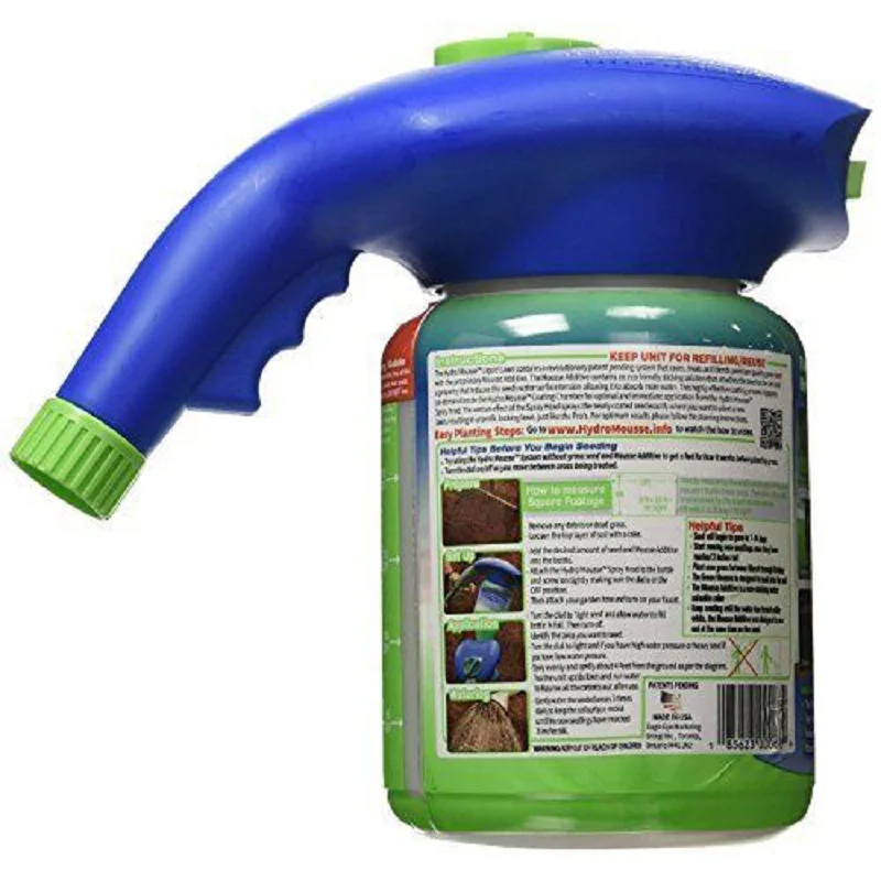 Seed Sprinkler Liquid Lawn System Grass Seed Sprayer Plastic Watering Can Quick And Easy Sprayers With Growth Substance
Seed Sprinkler Liquid Lawn System Grass Seed Sprayer Plastic Watering Can Quick And Easy Sprayers With Growth Substance
