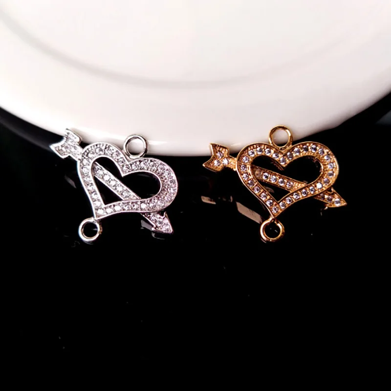 10Pc CZ crystal Cupid Arrow Double Bails Charm,CZ zircon Micro pave Connector,Jewelry Finding DIY Bracelet necklace making CT152
10Pc CZ crystal Cupid Arrow Double Bails Charm,CZ zircon Micro pave Connector,Jewelry Finding DIY Bracelet necklace making CT152