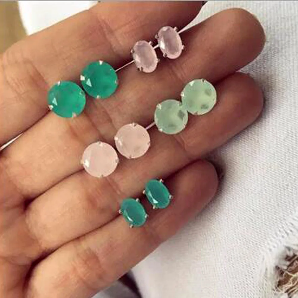 Bing Tu Multicolored Round Resin Earrings Set Women Geometric Oval Stud Earring Female Statement Jewelry Pink Earings aretes
Bing Tu Multicolored Round Resin Earrings Set Women Geometric Oval Stud Earring Female Statement Jewelry Pink Earings aretes