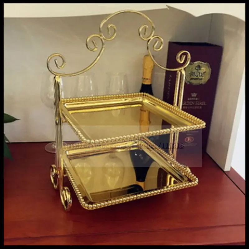 1PCS Metal creative double-decker square snack stand gold multi-layer cake plate wedding dessert set up
1PCS Metal creative double-decker square snack stand gold multi-layer cake plate wedding dessert set up