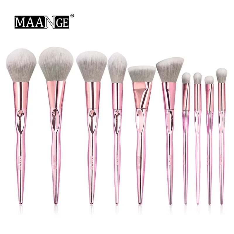 MAANGE 10Pcs Professional Makeup Brushes Set Powder Foundation Eyeshadow Make Up Brushes Cosmetics Soft Synthetic Hair
MAANGE 10Pcs Professional Makeup Brushes Set Powder Foundation Eyeshadow Make Up Brushes Cosmetics Soft Synthetic Hair