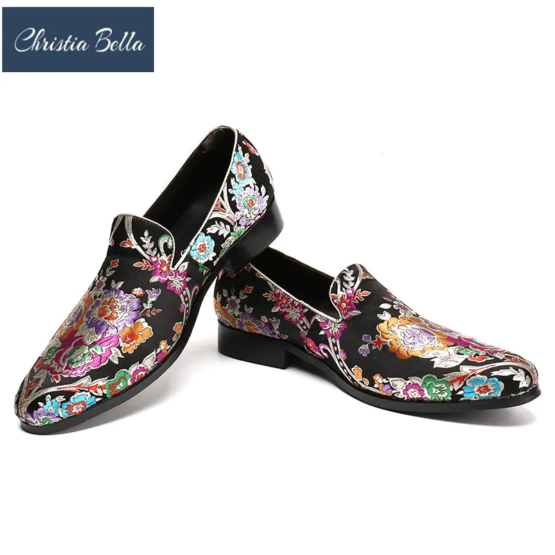 Christia Bella New Style Handmade Black Color Print Flower China Style Men Loafers Wedding and Party Men Shoes Fashion Mens Flat
Christia Bella New Style Handmade Black Color Print Flower China Style Men Loafers Wedding and Party Men Shoes Fashion Mens Flat