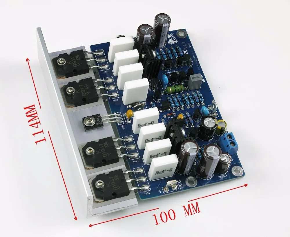L20 Audio power amplifier 2pcs 350W+350W AMP assembled BOARD 2channel AMAZING 