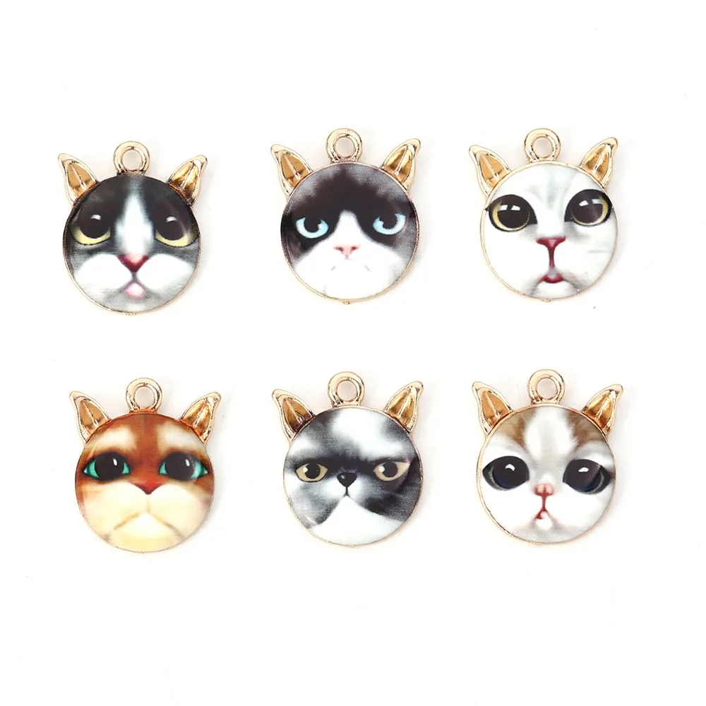 DoreenBeads Zinc Based Alloy Charms Pendant Cat Animal Gold Black & White Colorful Enamel 21mm( 7/8") x 18mm( 6/8"), 10 PCs
DoreenBeads Zinc Based Alloy Charms Pendant Cat Animal Gold Black & White Colorful Enamel 21mm( 7/8") x 18mm( 6/8"), 10 PCs