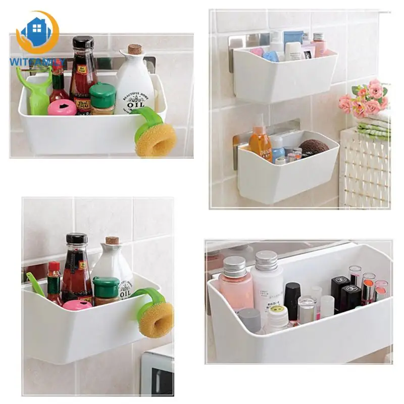 Plastic Box Self-adhesive Wall Mounted Type Big Storage Box Strong Glue kitchen Bathroom Toilet Shelves
Plastic Box Self-adhesive Wall Mounted Type Big Storage Box Strong Glue kitchen Bathroom Toilet Shelves