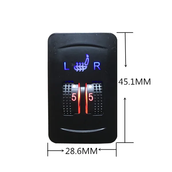 2 seats Carbon Fiber Heated Seat heating Heater Seat Covers warm heated seats Automobiles universal 12V 2 Dial 5 Level Switch