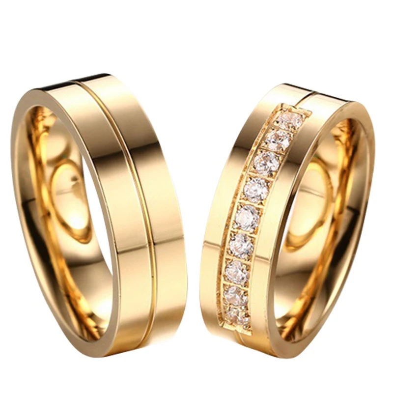 Lovers Rings For Women And Men Titanium Steel Jewelry Crystal Rhinestone Wedding Band Never Fade Or Rust
Lovers Rings For Women And Men Titanium Steel Jewelry Crystal Rhinestone Wedding Band Never Fade Or Rust