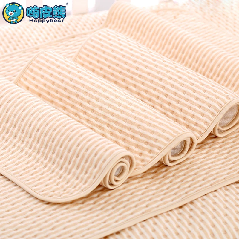 Baby Changing Mat Organic Colored Cotton Waterproof Eva Layer