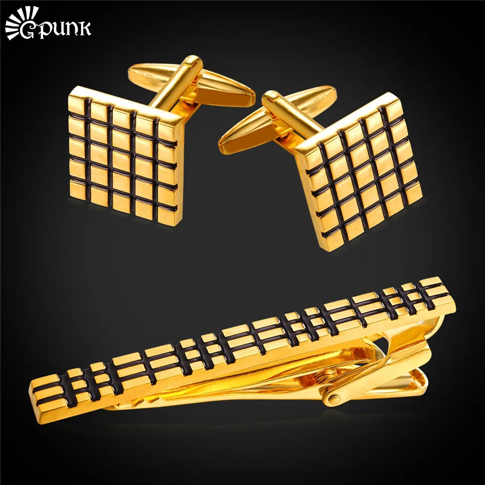Tie Clips Set luxury cufflinks brand high quality with gift box yellow gold/ color men jewelry for shirts CTC2297G
Tie Clips Set luxury cufflinks brand high quality with gift box yellow gold/ color men jewelry for shirts CTC2297G