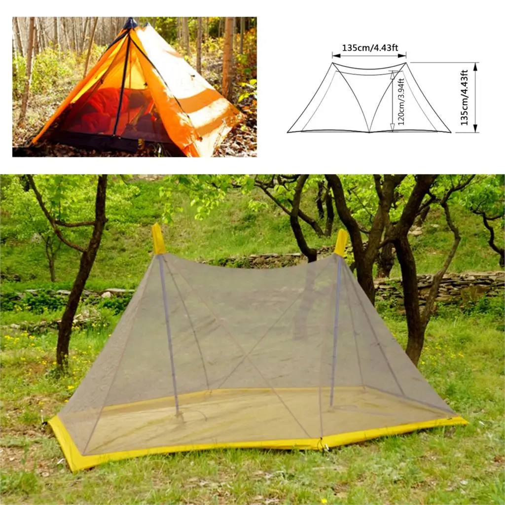750g Ultralight Camping Inner Tent 2 Person 3 Season 20D Silicone Coating Nylon+ Breathable Mesh Rodless Double Tower Large Tent
750g Ultralight Camping Inner Tent 2 Person 3 Season 20D Silicone Coating Nylon+ Breathable Mesh Rodless Double Tower Large Tent