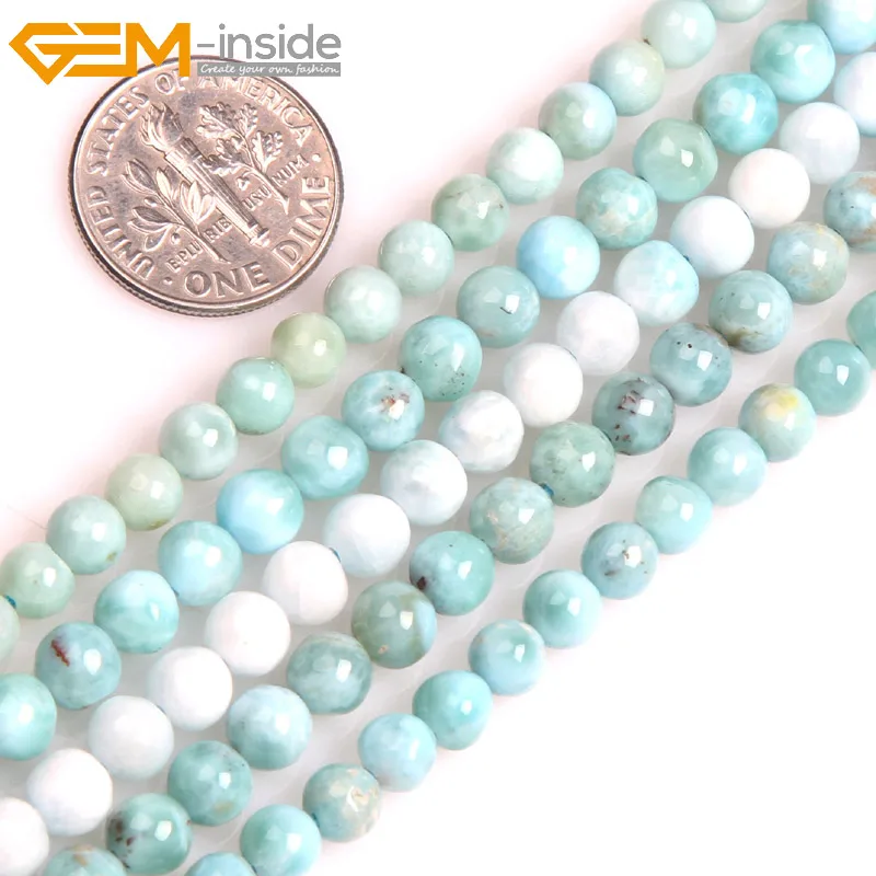 Gem-inside AAA Natural Round Smooth Blue Larimar Beads For Jewelry Making Strand 15inches DIY Jewellery
Gem-inside AAA Natural Round Smooth Blue Larimar Beads For Jewelry Making Strand 15inches DIY Jewellery