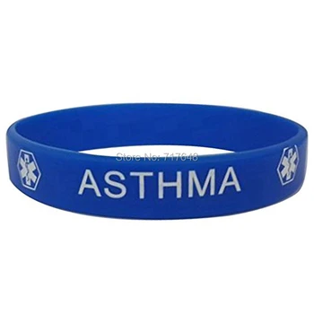 200PCS Medical alert Asthma blue wristband silicone bracelets free shipping by FEDEX
200PCS Medical alert Asthma blue wristband silicone bracelets free shipping by FEDEX