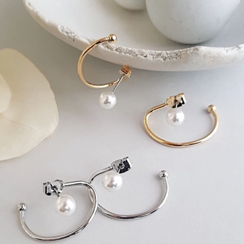 2019 Korean Earrings For Women Simulated Pearls Earrings C Shaped pendientes mujer moda Gold Color Jewelry Elegant Brincos
2019 Korean Earrings For Women Simulated Pearls Earrings C Shaped pendientes mujer moda Gold Color Jewelry Elegant Brincos