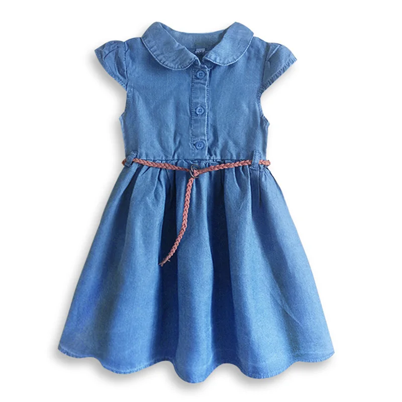 Girls Denim Dress Casual Summer Denim Dresses For Girls Cotton Children's Dress For Girl Sashes Kids Clothes Princess Dress 2-7Y
Girls Denim Dress Casual Summer Denim Dresses For Girls Cotton Children's Dress For Girl Sashes Kids Clothes Princess Dress 2-7Y