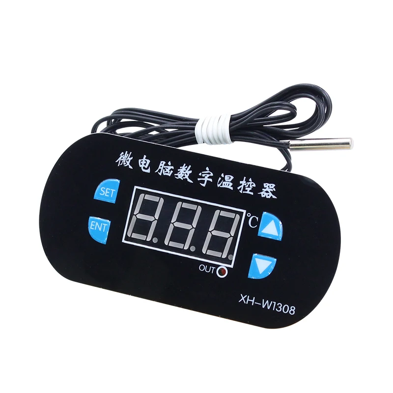 W1308 AC/DC 12V Digital Thermostat Temperature Alarm Controller Sensor Meter Red LED | Электронные компоненты и