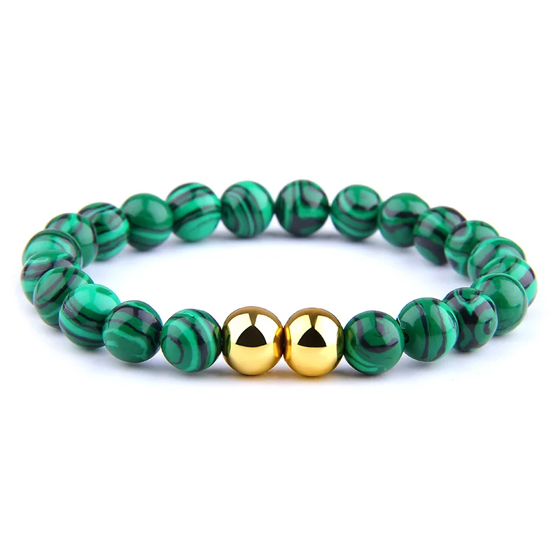 New Fashion Handmade Green Malachite Beads Bracelet Natural Stone Bead Hematite Strand Bracelets for Woman Man Bracelets Jewelry
New Fashion Handmade Green Malachite Beads Bracelet Natural Stone Bead Hematite Strand Bracelets for Woman Man Bracelets Jewelry
