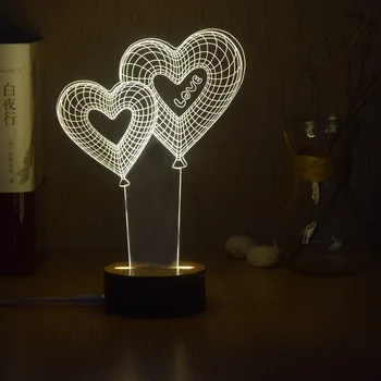 Romantic Diamonds LED Night Light Hearts LOVE Flower 3D Nightlight Acrylic Night Lamp Bedroom Decor Balloon Rose Ferris Wheel
Romantic Diamonds LED Night Light Hearts LOVE Flower 3D Nightlight Acrylic Night Lamp Bedroom Decor Balloon Rose Ferris Wheel