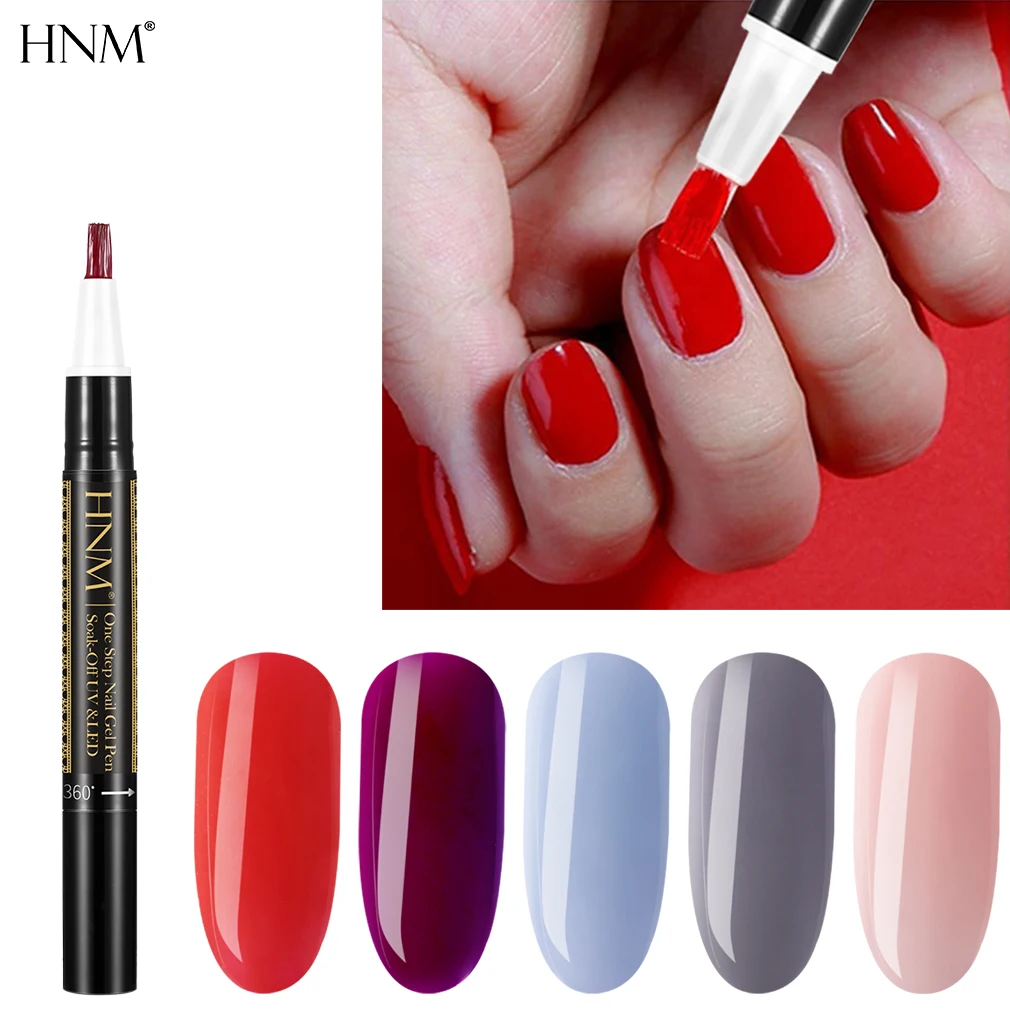 HNM Easy to use 3 In 1 Gel Varnish Pen Glitter Pure One Step Nail Gel Polish Hybrid Nail Art Manicure Holding pen UV Gel Lacquer
HNM Easy to use 3 In 1 Gel Varnish Pen Glitter Pure One Step Nail Gel Polish Hybrid Nail Art Manicure Holding pen UV Gel Lacquer