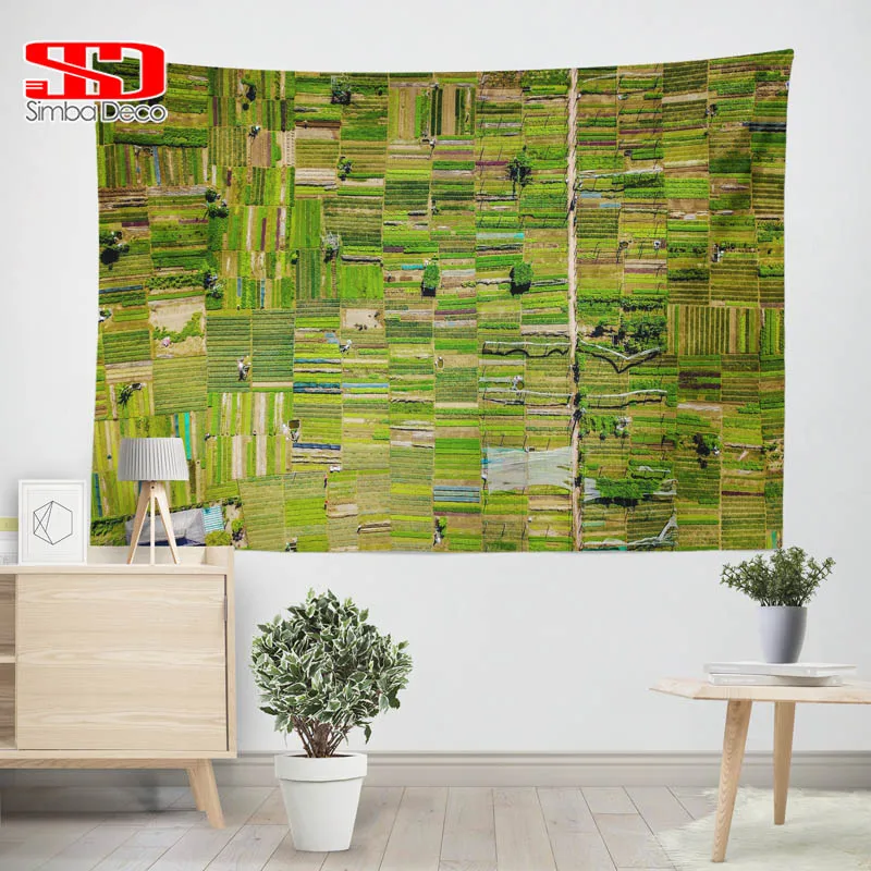 Green Plaid Farmlands Tapestry for Living Room Spring Scenic Creative Fabric Tapisserie Hangings Decoration Carpets on the Wall
Green Plaid Farmlands Tapestry for Living Room Spring Scenic Creative Fabric Tapisserie Hangings Decoration Carpets on the Wall