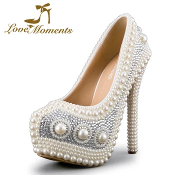 Ivory Imitation Pearl Wedding dress shoes Christmas banquet shoes 34-43 Homecoming Ceremony Pumps High heel Platform Party Shoe
Ivory Imitation Pearl Wedding dress shoes Christmas banquet shoes 34-43 Homecoming Ceremony Pumps High heel Platform Party Shoe