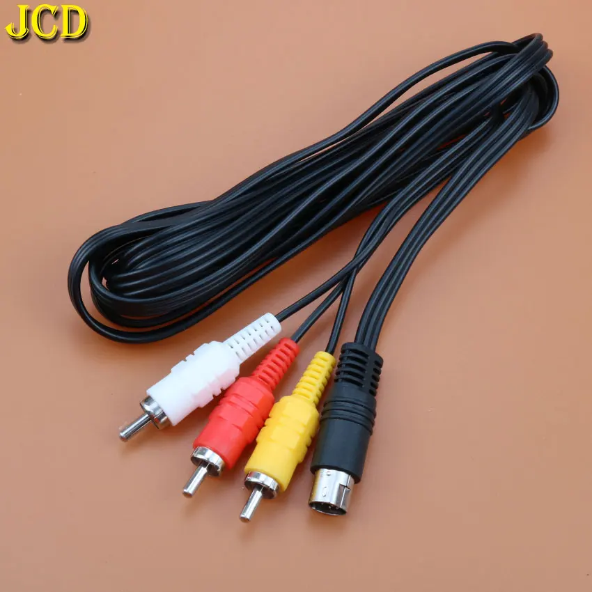 

JCD 1.8M Audio Video AV Cable For Sega For Saturn S-Video A/V RCA Connection Cord