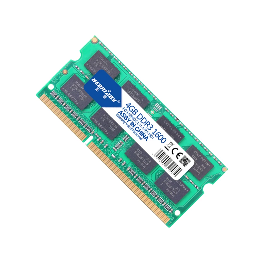 Оперативная память HEORIADY ddr3 для ноутбука 4 Гб 1600 МГц ddr3l совместима с macbook 1333 1 5 в 35
