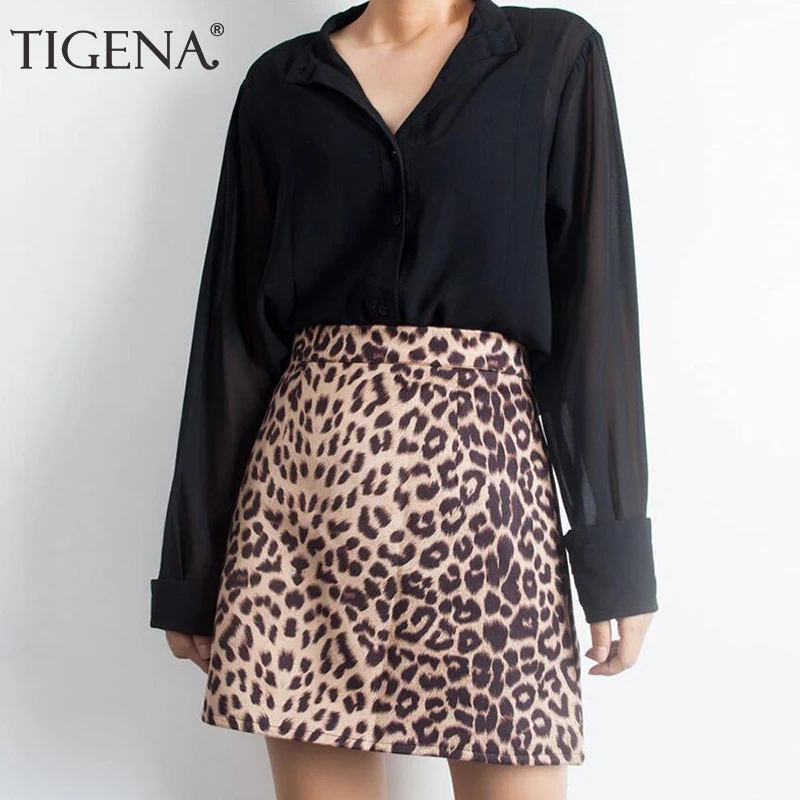 TIGENA Sexy Mini Pencil Leopard Skirt Women 2019 Spring Summer High Waist Short Skirt Female Korean Fashion Skirt Ladies
TIGENA Sexy Mini Pencil Leopard Skirt Women 2019 Spring Summer High Waist Short Skirt Female Korean Fashion Skirt Ladies