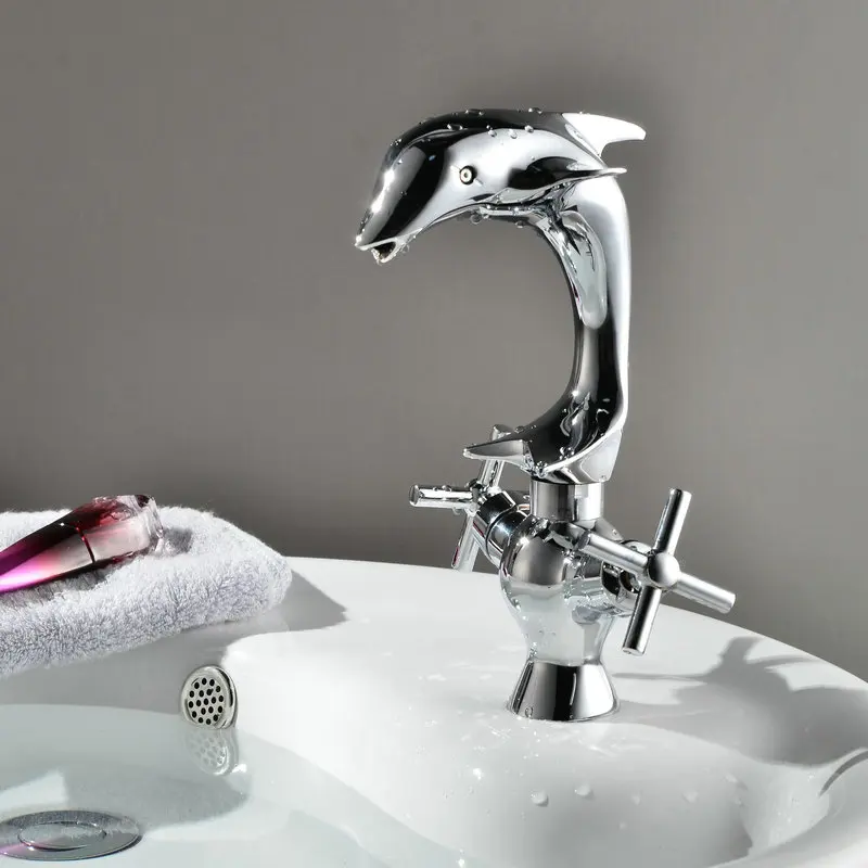 Modern Bathroom Basin Faucet New Dolphin Waterfall Design/Brass Chrome Finish Dual Handle Sink Faucets,Mixers&Hot And Cold Taps
Modern Bathroom Basin Faucet New Dolphin Waterfall Design/Brass Chrome Finish Dual Handle Sink Faucets,Mixers&Hot And Cold Taps