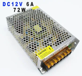 Regulated Switching Power Supply dc 12v 6a 72w transformer 110V 220V AC to dc12v SMPS power adapter For led lighting CNC CCTV
Regulated Switching Power Supply dc 12v 6a 72w transformer 110V 220V AC to dc12v SMPS power adapter For led lighting CNC CCTV