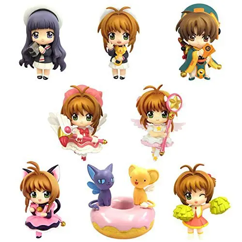 8pc/set Anime Card Captor Sakura Pvc Figures Toys Kinomoto Sakura Daidouji Tomoyo Li Syaoran Kero Anime Figures Model Collection
8pc/set Anime Card Captor Sakura Pvc Figures Toys Kinomoto Sakura Daidouji Tomoyo Li Syaoran Kero Anime Figures Model Collection