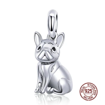 MOWIMO 925 Sterling Silver French Bulldog Charms Animal Beads Fit Original Silver Bracelets Pendant Jewelry Accessories BKC714
MOWIMO 925 Sterling Silver French Bulldog Charms Animal Beads Fit Original Silver Bracelets Pendant Jewelry Accessories BKC714