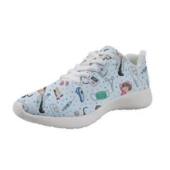 INSTANTARTS Cartoon Nurse Casual Sneakers Women Fashion Lace Up Flats Shoes Mesh Walking Shoes 3D Nursing Print Zapatos De Flats
INSTANTARTS Cartoon Nurse Casual Sneakers Women Fashion Lace Up Flats Shoes Mesh Walking Shoes 3D Nursing Print Zapatos De Flats
