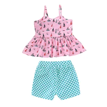 Children Swimwear for Girls Kids Polyester Two pieces Swimsuit Bathing Suit Bikini Beach Cartoon Ship Swimsuits Clothes Set K327
Children Swimwear for Girls Kids Polyester Two pieces Swimsuit Bathing Suit Bikini Beach Cartoon Ship Swimsuits Clothes Set K327