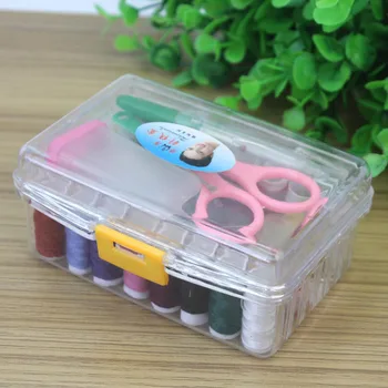 Portable Sewing Kits Box Needles Tape Measure Thread Spools Scissor with Storage Box Practical Hand Sewing Tools
Portable Sewing Kits Box Needles Tape Measure Thread Spools Scissor with Storage Box Practical Hand Sewing Tools
