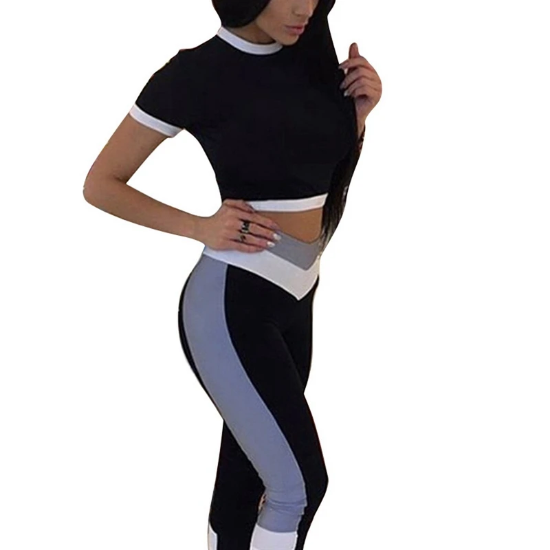 Vertvie Fitness Two Piece Yoga Set Summer Short Sleeve Crop Top Pant Women Suit Athleisure SuitS Women Running Set Sportswear
Vertvie Fitness Two Piece Yoga Set Summer Short Sleeve Crop Top Pant Women Suit Athleisure SuitS Women Running Set Sportswear