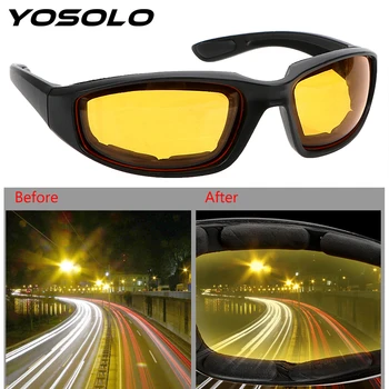 YOSOLO Car Night-Vision Glasse Protective Gears Sunglasses UV Protection Night Vision Drivers Goggles Motocross Goggles Eyewear
YOSOLO Car Night-Vision Glasse Protective Gears Sunglasses UV Protection Night Vision Drivers Goggles Motocross Goggles Eyewear