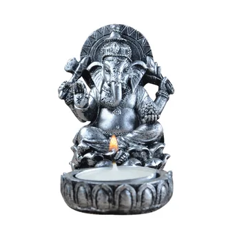 Ganesha Statue Candle Holder India Thailand Elephant God Resin Figurine Sculpture Home Office Bar Desk Decoration Ornament Gift
Ganesha Statue Candle Holder India Thailand Elephant God Resin Figurine Sculpture Home Office Bar Desk Decoration Ornament Gift