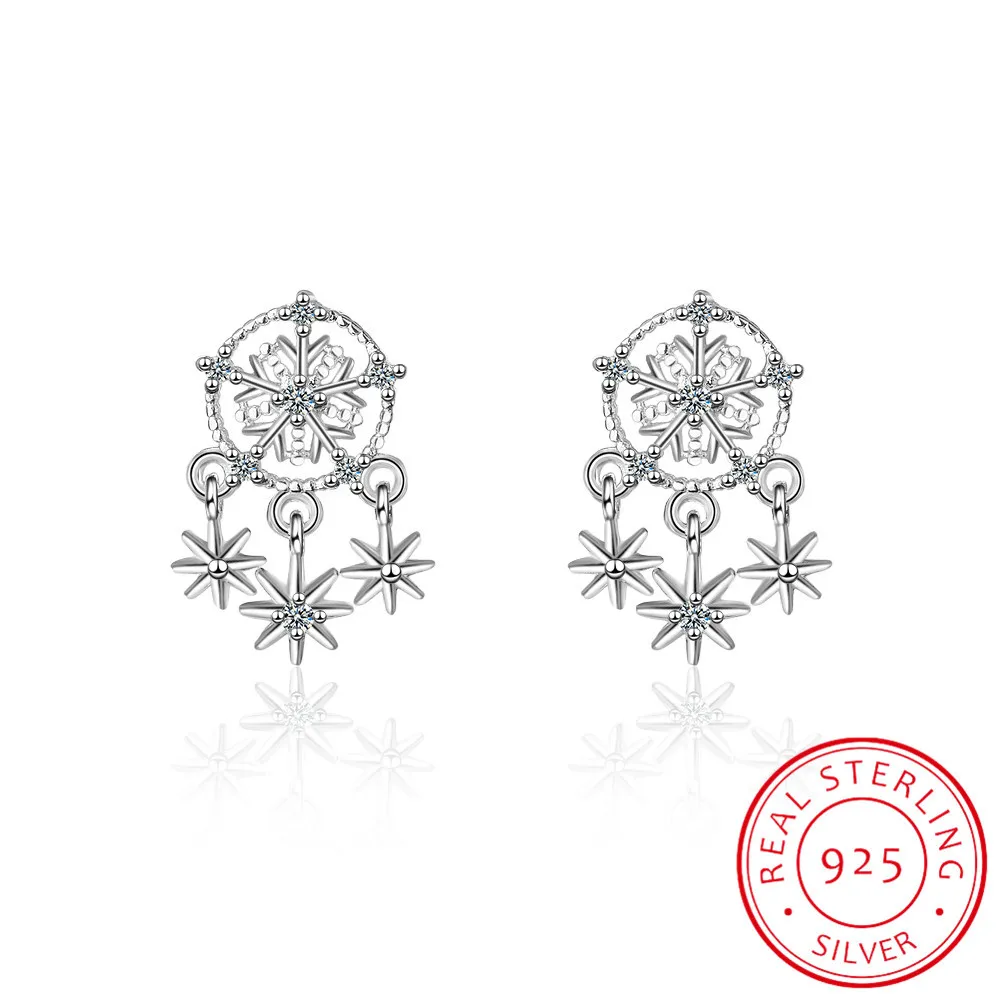 New Arrivalsfashion Hanging Feathers Dreamcatcher Earrings 925 Silver Snowflake Stud Earrings For Women Jewelry
New Arrivalsfashion Hanging Feathers Dreamcatcher Earrings 925 Silver Snowflake Stud Earrings For Women Jewelry