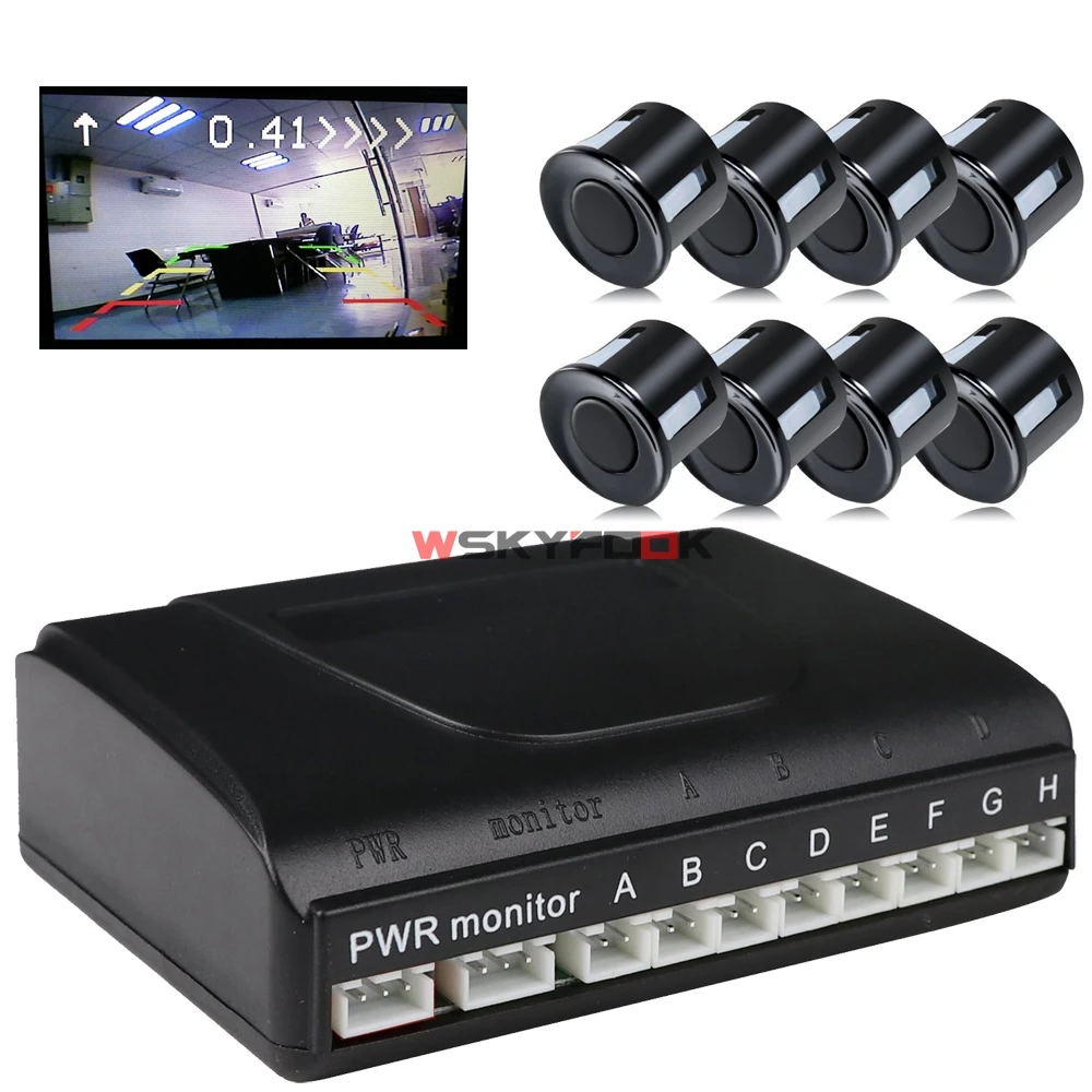 Car Led Parking Sensor 3 Colors Parktronic Display 8 Sensors Reverse Assistance Radar Monitor Parking System
Car Led Parking Sensor 3 Colors Parktronic Display 8 Sensors Reverse Assistance Radar Monitor Parking System