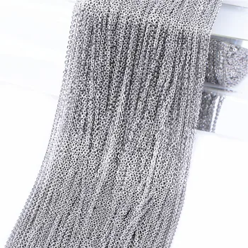 1.5mm 2.5*3mm Stainless Steel Cable Chain Link in Bulk for Necklace Jewelry Accessories DIY Jewelry Findings Making Wholesale
1.5mm 2.5*3mm Stainless Steel Cable Chain Link in Bulk for Necklace Jewelry Accessories DIY Jewelry Findings Making Wholesale