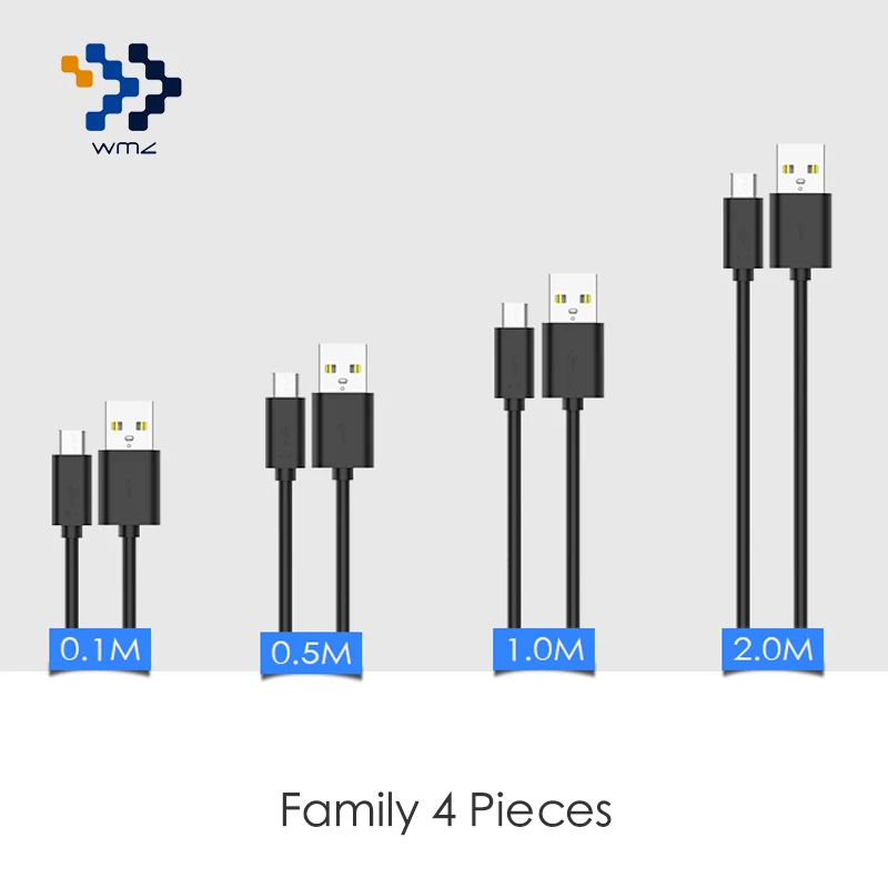 4 Pack WMZ Micro USB Cable Fast Charging Cables 0.1M/0.5M/1M/2M USB Cables for Samsung Galaxy S7 Edge Xiaomi Redmi 4X LG G4 V10
4 Pack WMZ Micro USB Cable Fast Charging Cables 0.1M/0.5M/1M/2M USB Cables for Samsung Galaxy S7 Edge Xiaomi Redmi 4X LG G4 V10