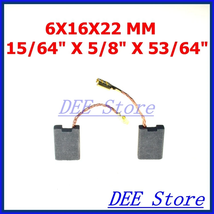 10PCS Electric Motor Graphite Carbon Brush 6*16*22mm Power Tool Angle Grinder Saw Hammer Drill for Bos 180 53/64"x5/8"x15/64"
10PCS Electric Motor Graphite Carbon Brush 6*16*22mm Power Tool Angle Grinder Saw Hammer Drill for Bos 180 53/64"x5/8"x15/64"