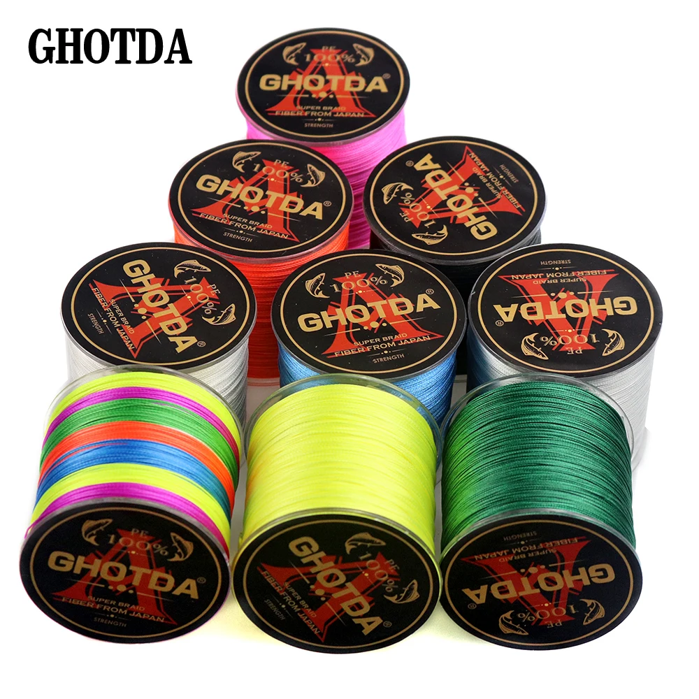 GHOTDA Fishing Line 500M Multicolour PE Braided Wire 4 Strands Multifilament Japanese
GHOTDA Fishing Line 500M Multicolour PE Braided Wire 4 Strands Multifilament Japanese