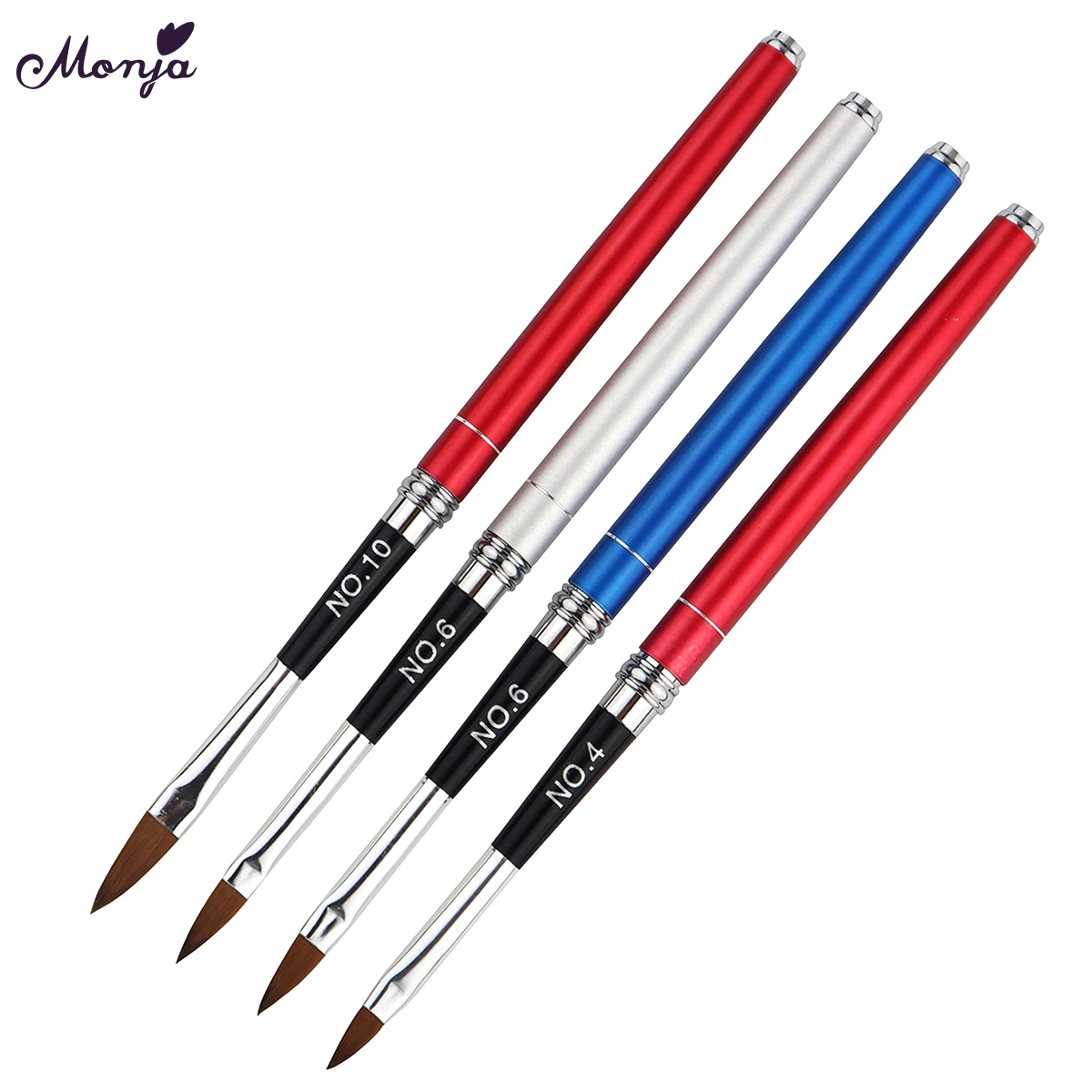 Monja Nail Art No.4/6/10 Detachable Acrylic Liquid Powder Carving Brush Pen Manicure Tool
Monja Nail Art No.4/6/10 Detachable Acrylic Liquid Powder Carving Brush Pen Manicure Tool