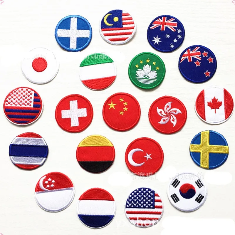 

New Countries Flag Patch Israel Russia Germany Brazil Norway France EU Portugal Turkey Italy Chile Australia Backing Badge