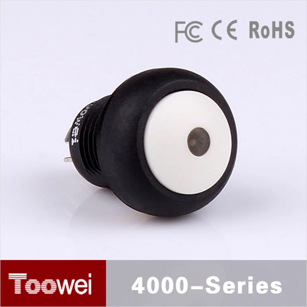 3A 250VAC Momentary Normal Open Toowei Illumination Red Black Dot Led Push ButtonSwitch 12mm Waterproof IP67
3A 250VAC Momentary Normal Open Toowei Illumination Red Black Dot Led Push ButtonSwitch 12mm Waterproof IP67