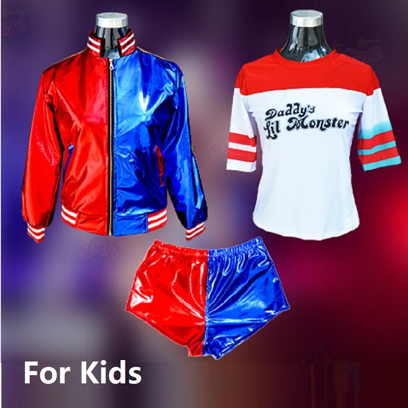 classic joker and harley costume jacket for girls suit enfant cosplay halloween kids suicide squad hair children girl wig quinn
classic joker and harley costume jacket for girls suit enfant cosplay halloween kids suicide squad hair children girl wig quinn