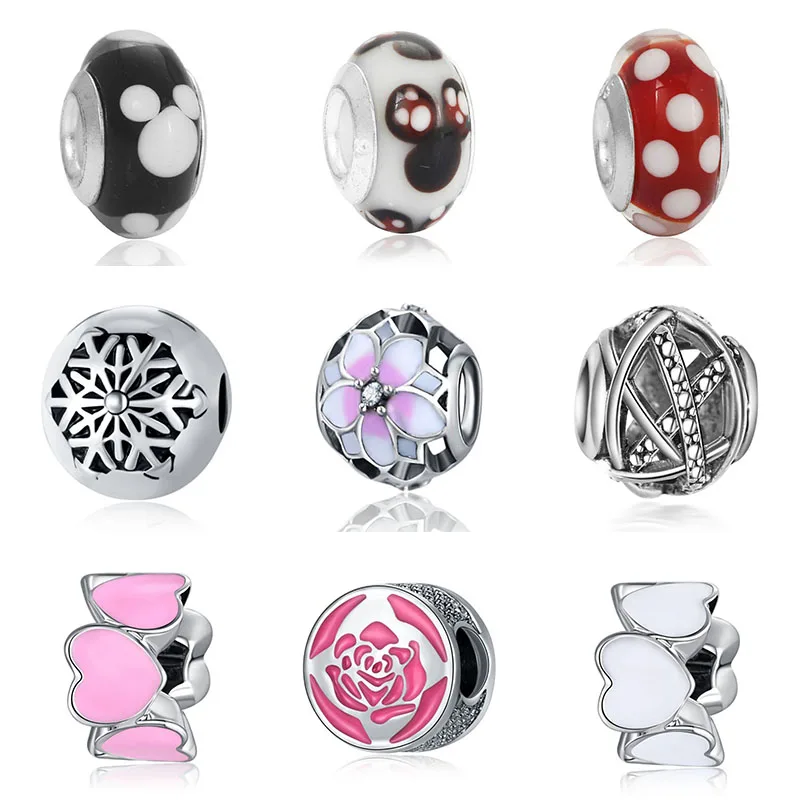 Fit Pandora Bijoux Beads for Jewelry Making Bracciale Bisuteria French Bead Silver Perfumes Mujer Originales Bracelet Charms
Fit Pandora Bijoux Beads for Jewelry Making Bracciale Bisuteria French Bead Silver Perfumes Mujer Originales Bracelet Charms